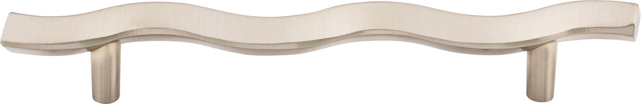 Top Knobs Wave Series 5-1/16"(128mm) CC Pull, Brushed Satin Nickel