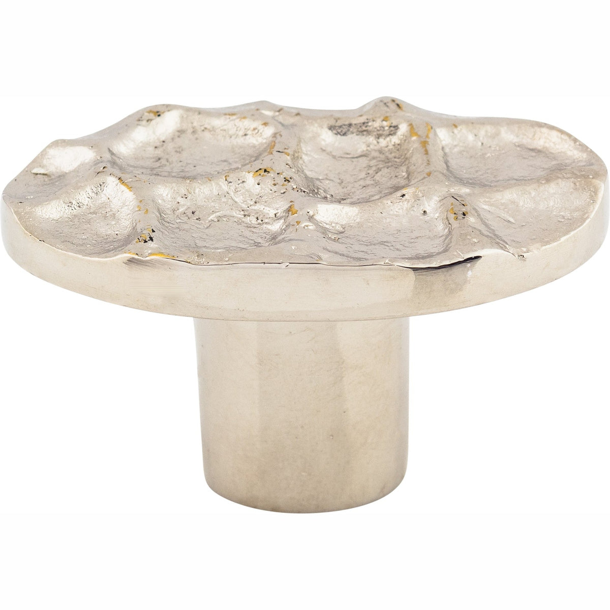 Top Knobs Cobblestone Series 2"L Oval Knob, Polished Nickel