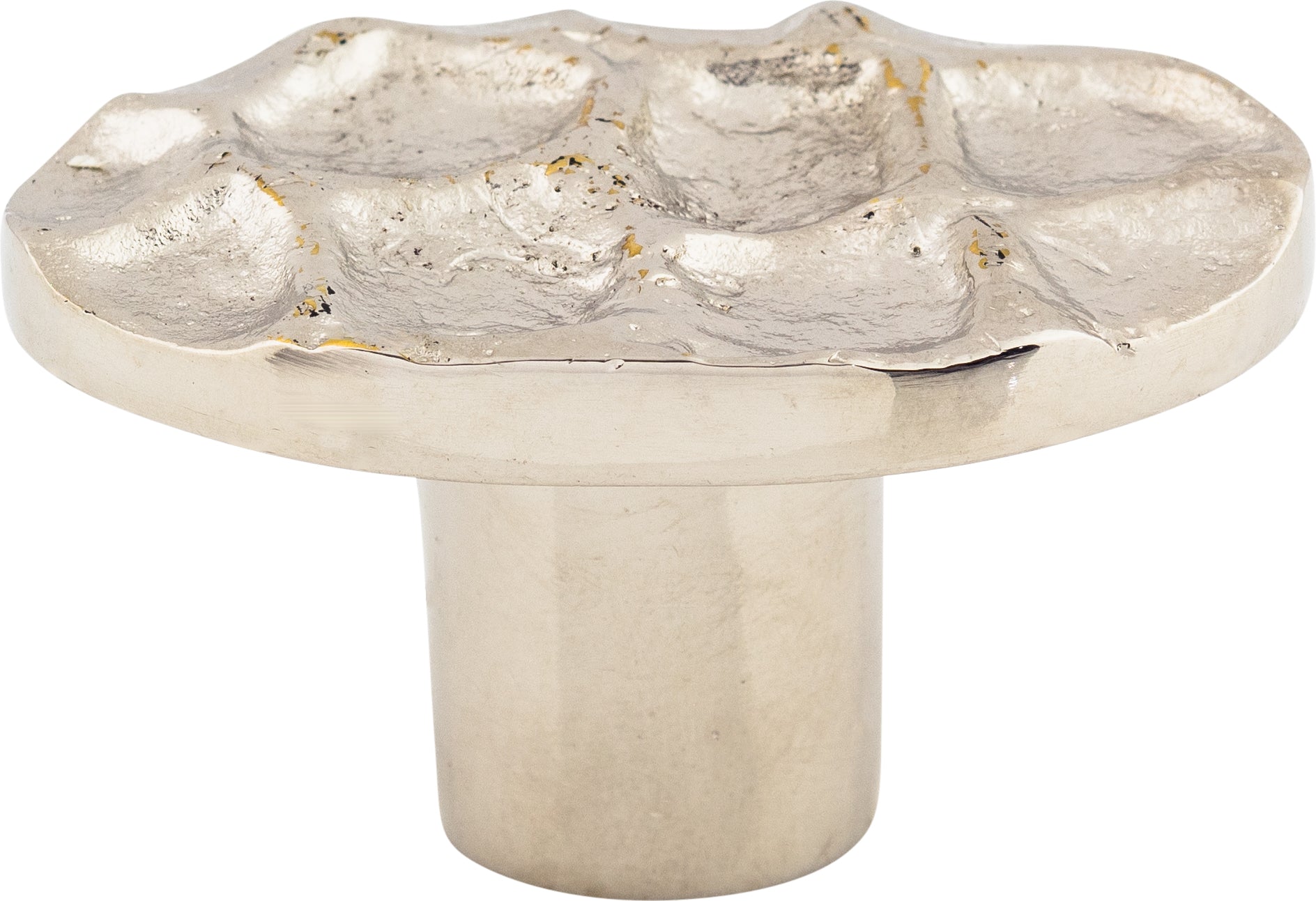 Top Knobs Cobblestone Series 2"L Oval Knob, Polished Nickel