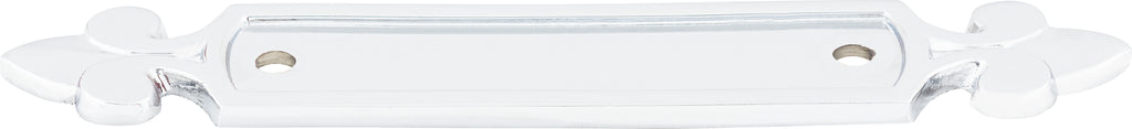 Top Knobs Dover Series 2-1/2"(64mm) CC Backplate, Polished Chrome