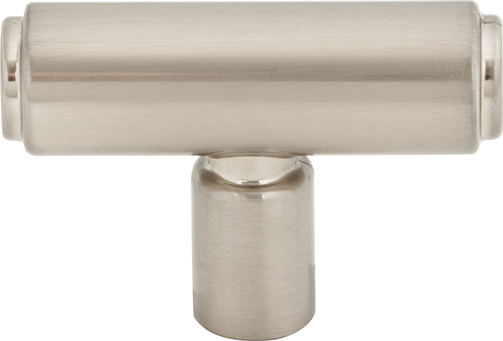 Top Knobs Clarence Series 2"L T-Knob, Brushed Satin Nickel