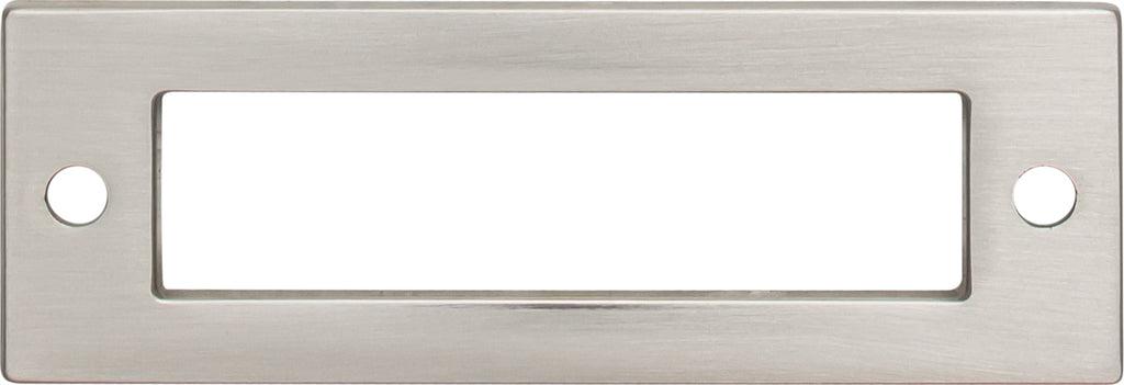 Top Knobs Hollin Series 3"(76mm) CC Backplate, Brushed Satin Nickel