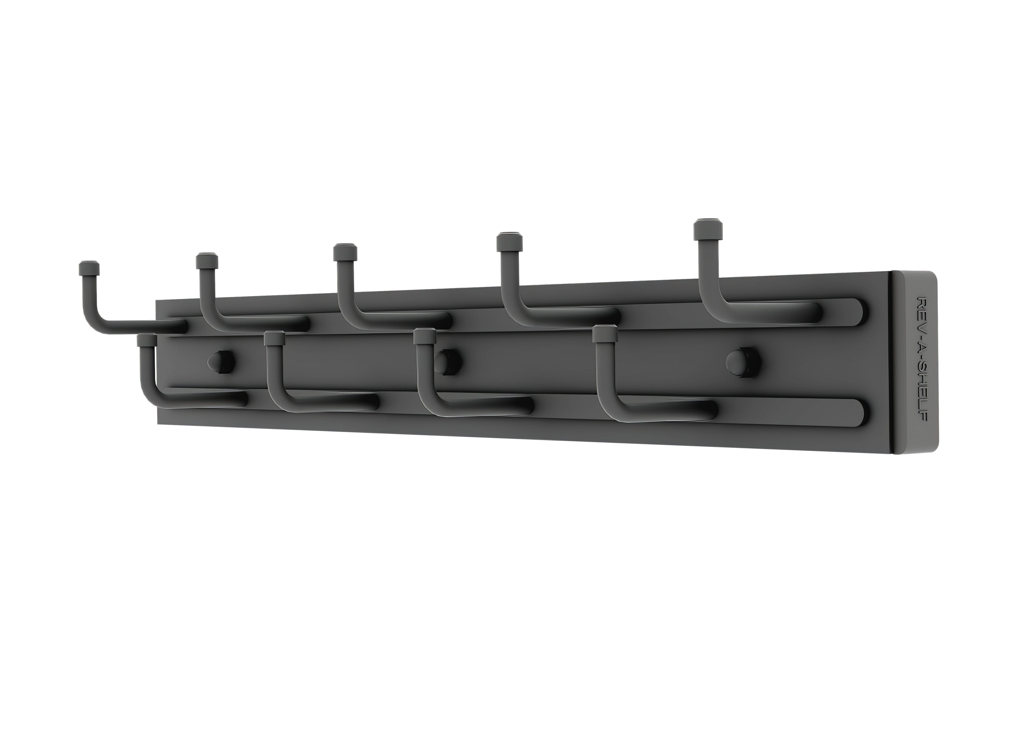 14" Matte Black Pullout Side Mount Belt Rack