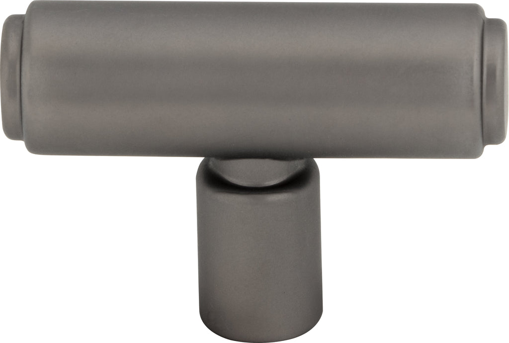 Top Knobs Clarence Series 2"L T-Knob, Ash Gray