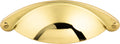 Top Knobs Arendal Series 2-1/2"(64mm) CC Cup Pull, Polished Brass