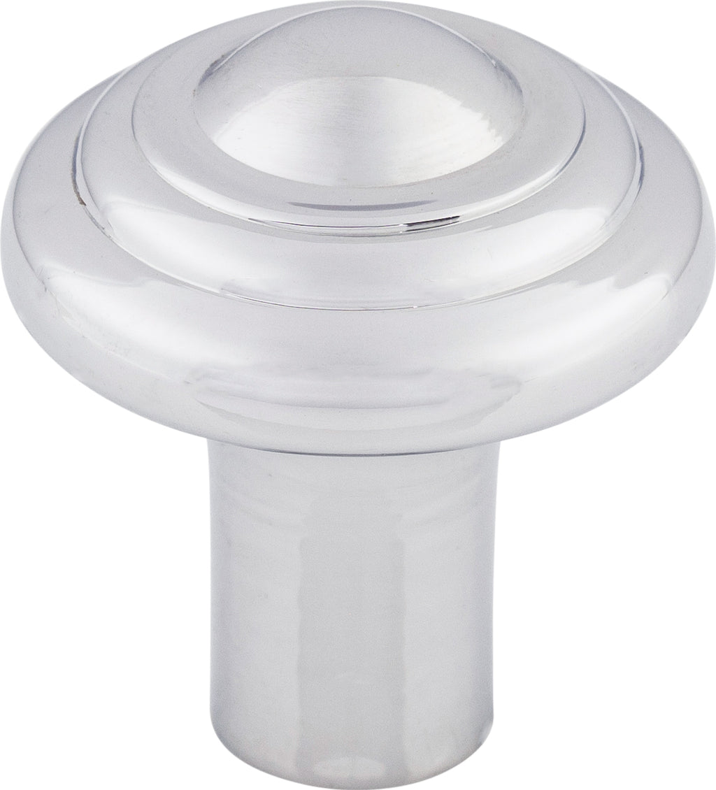 Top Knobs Aspen II Button Series 1-1/4"L Knob, Polished Chrome