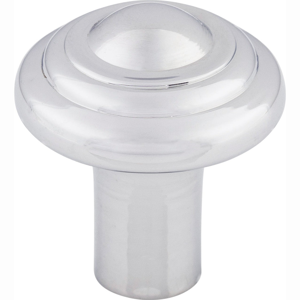 Top Knobs Aspen II Button Series 1-1/4"L Knob, Polished Chrome
