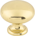 Top Knobs Mushroom Series 1-1/4"L Knob, Polished Brass