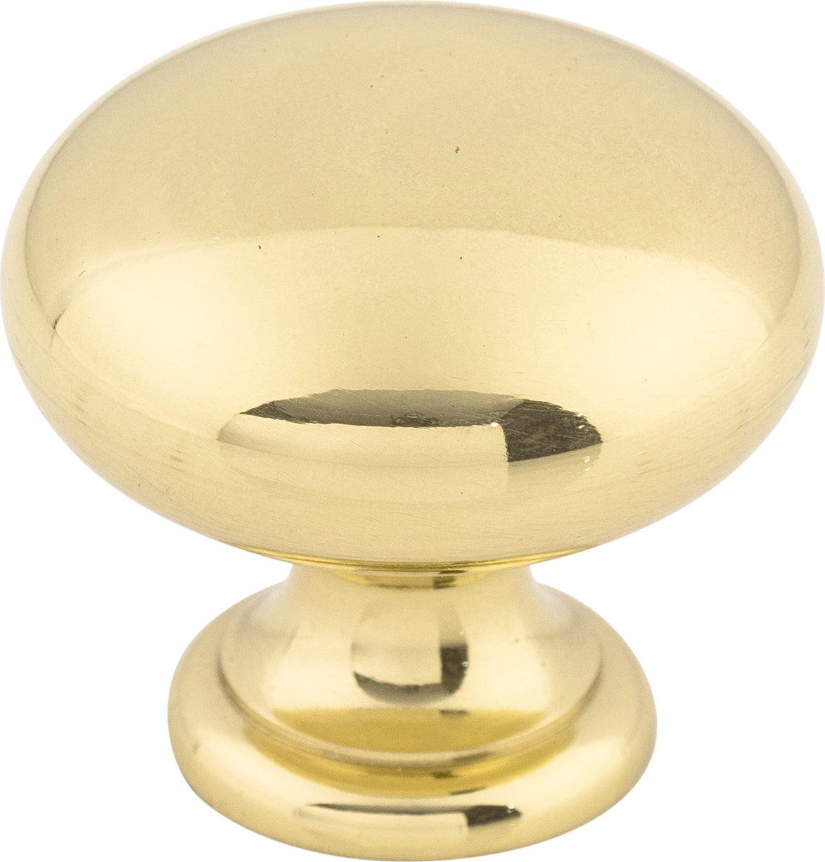 Top Knobs Mushroom Series 1-1/4"L Knob, Polished Brass