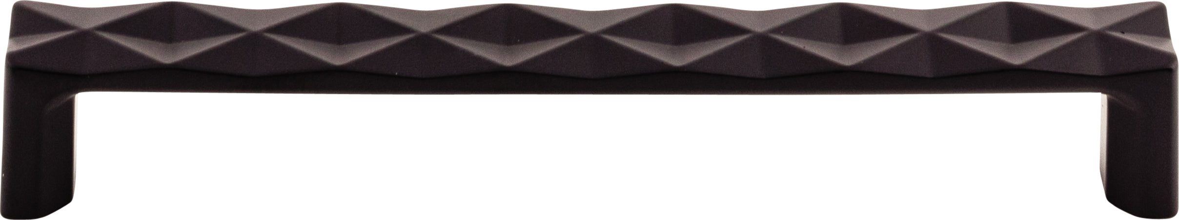 Top Knobs Quilted Series 6-5/16"(160mm) CC Pull, Flat Black