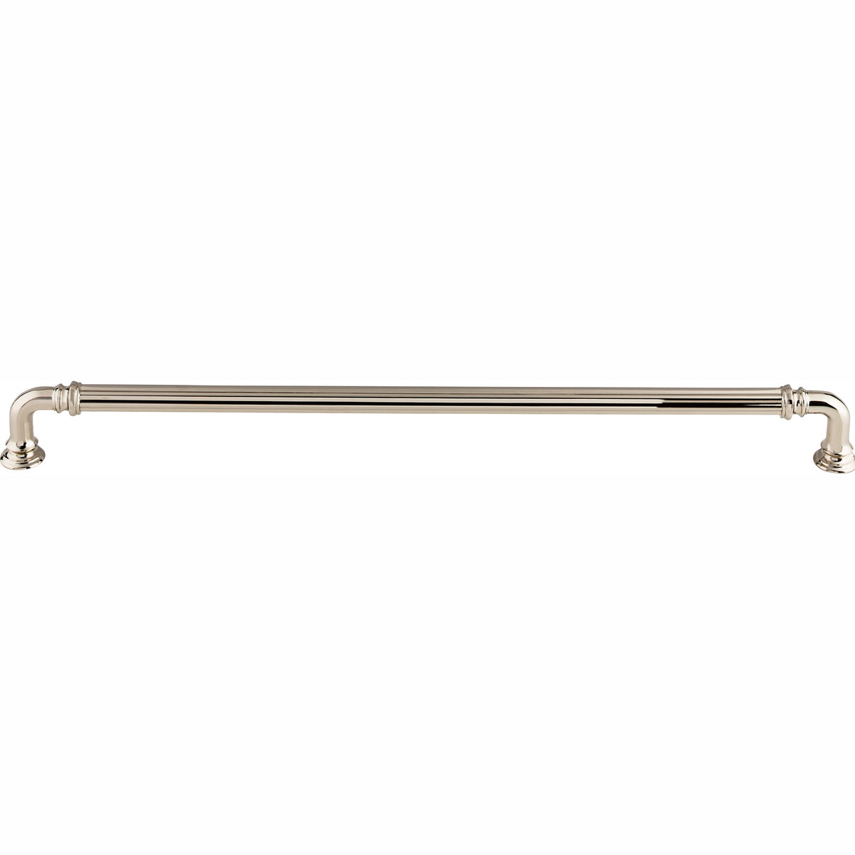 Top Knobs Reeded Series 12"(304mm) CC Pull, Polished Nickel