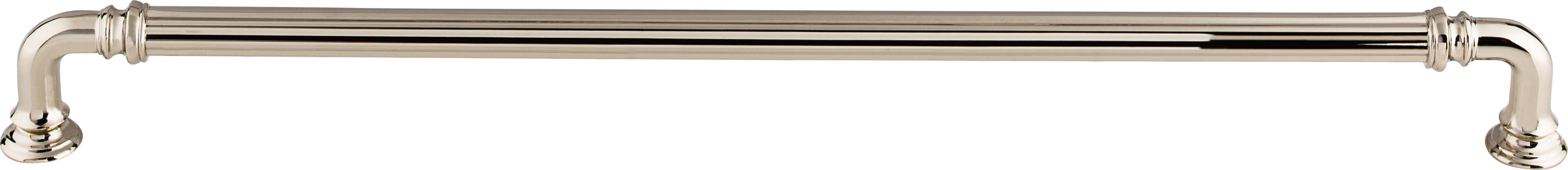 Top Knobs Reeded Series 12"(304mm) CC Pull, Polished Nickel