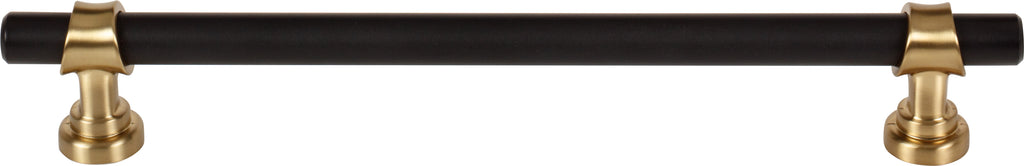 Top Knobs Bit Series 7-9/16"(192mm) CC Pull, Flat Black and Honey Bronze