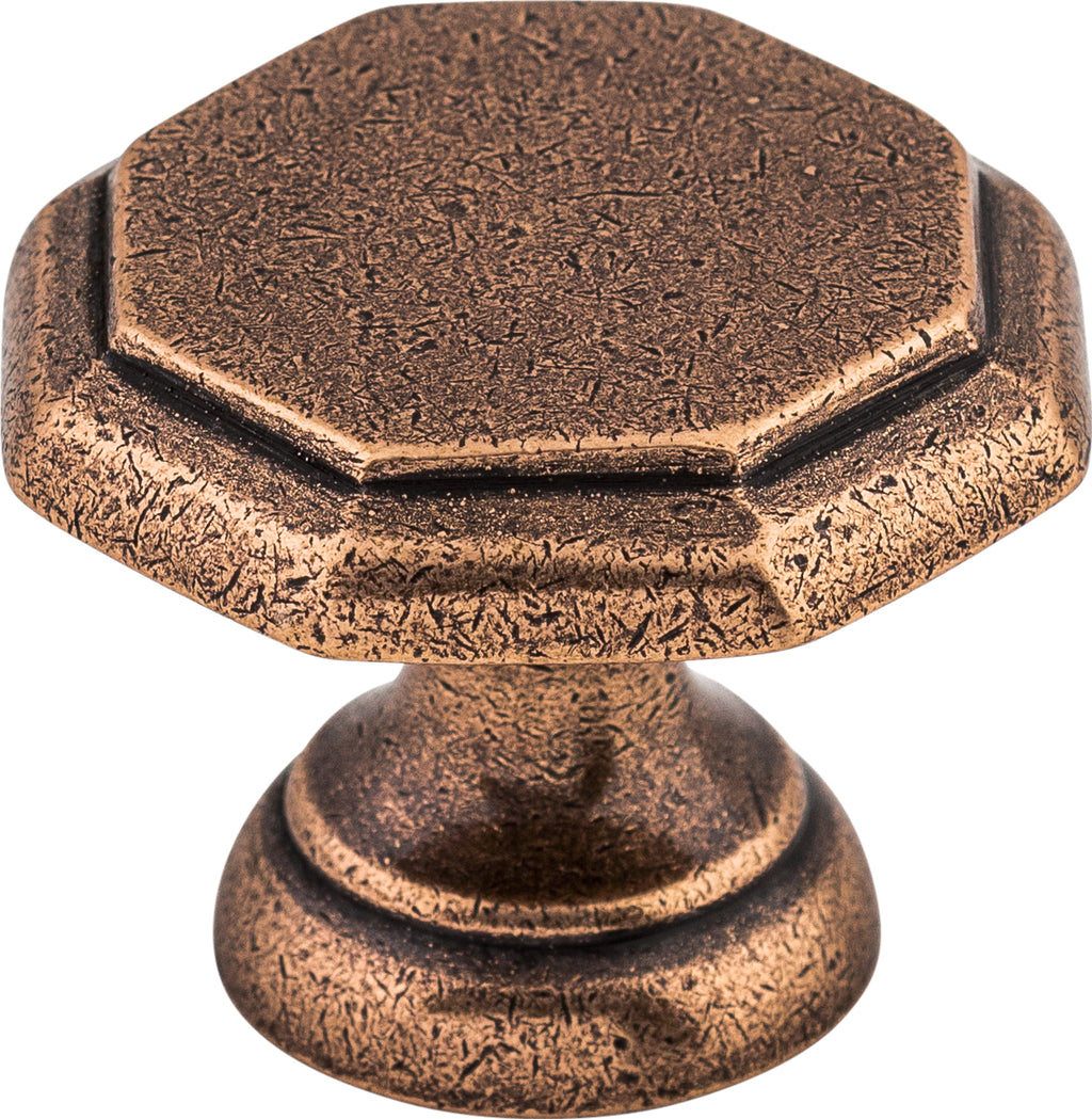 Top Knobs Devon Series 1-1/4"L Knob, Old English Copper