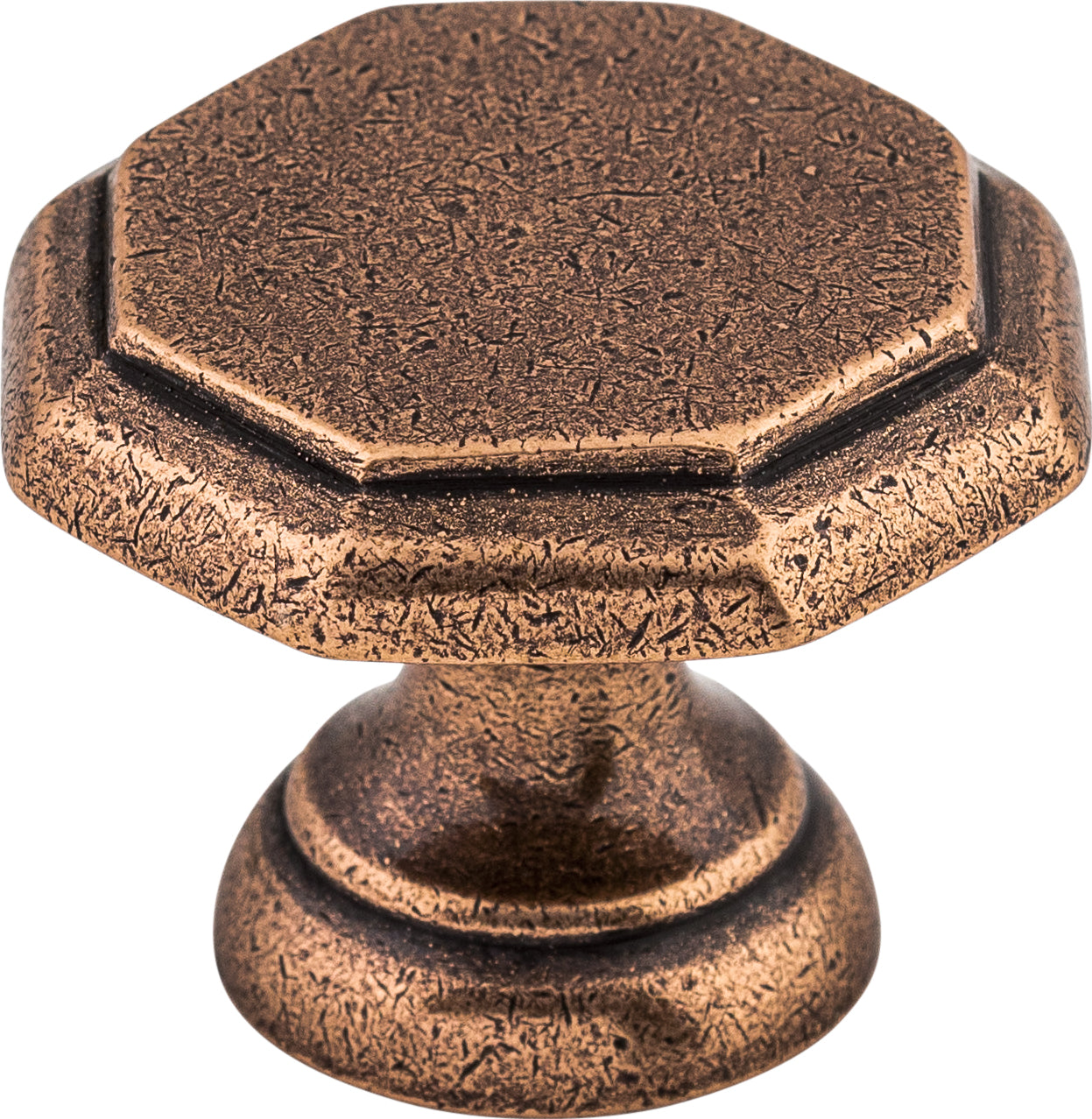Top Knobs Devon Series 1-1/4"L Knob, Old English Copper