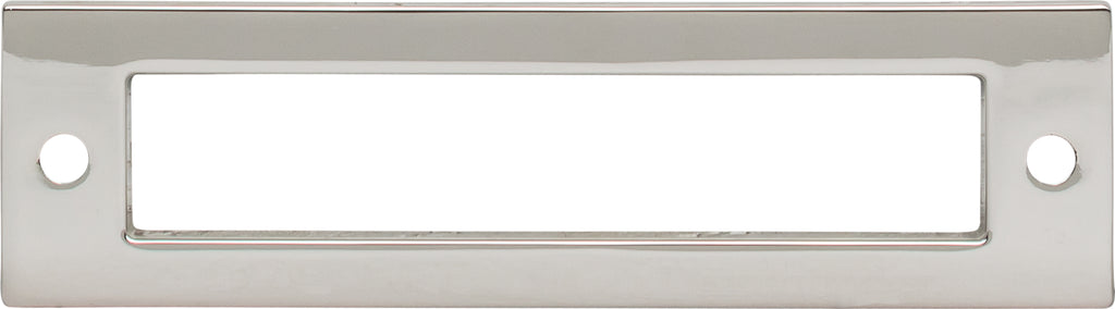 Top Knobs Hollin Series 3-3/4"(95mm) CC Backplate, Polished Nickel