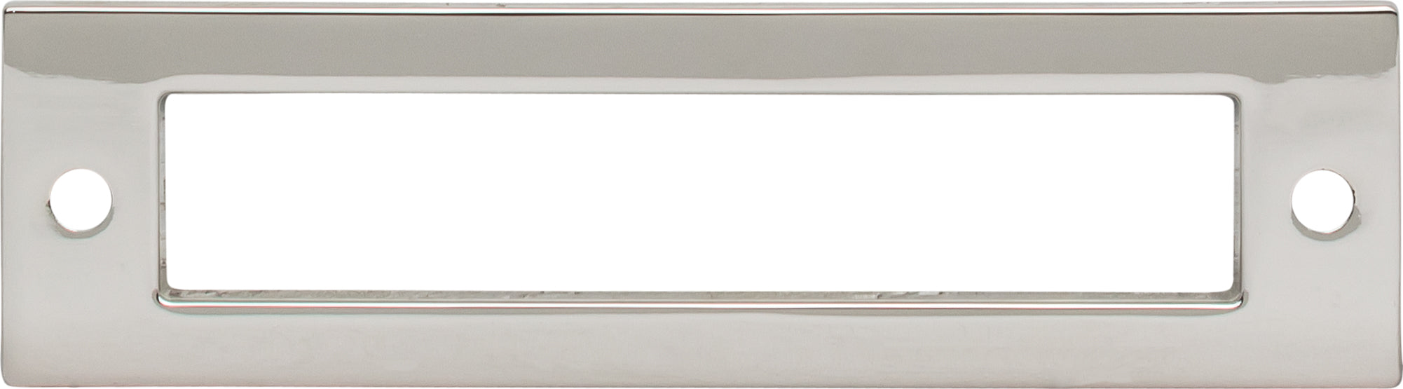 Top Knobs Hollin Series 3-3/4"(95mm) CC Backplate, Polished Nickel
