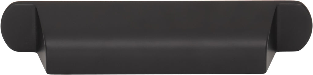 Top Knobs Cressing Series 3-3/4"(95mm) CC Cup Pull, Flat Black