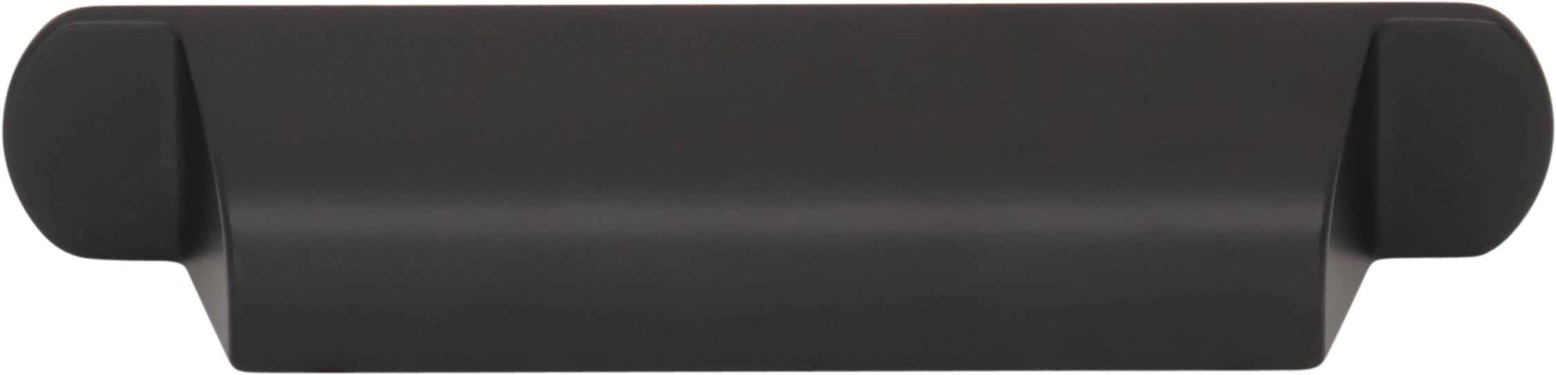 Top Knobs Cressing Series 3-3/4"(95mm) CC Cup Pull, Flat Black