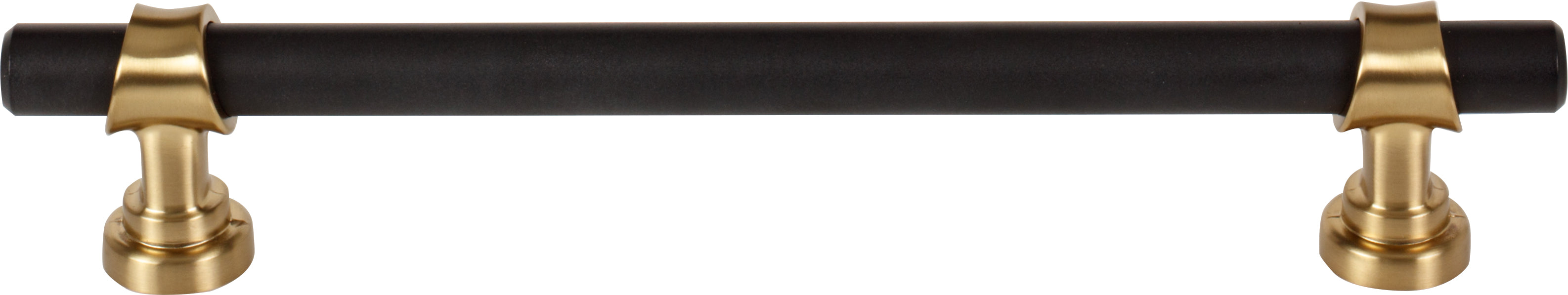 Top Knobs Bit Series 6-5/16"(160mm) CC Pull, Flat Black and Honey Bronze