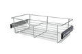 Chrome 24" Wire Pullout Basket for 12" Deep Closet  - 7" H