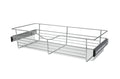 Chrome 30" Wire Pullout Basket for 14" Deep Closet  - 7" H