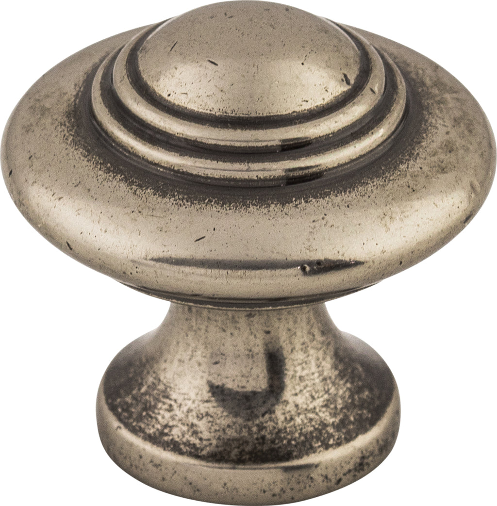 Top Knobs Ascot Series 1-1/4"L Knob, Pewter Antique