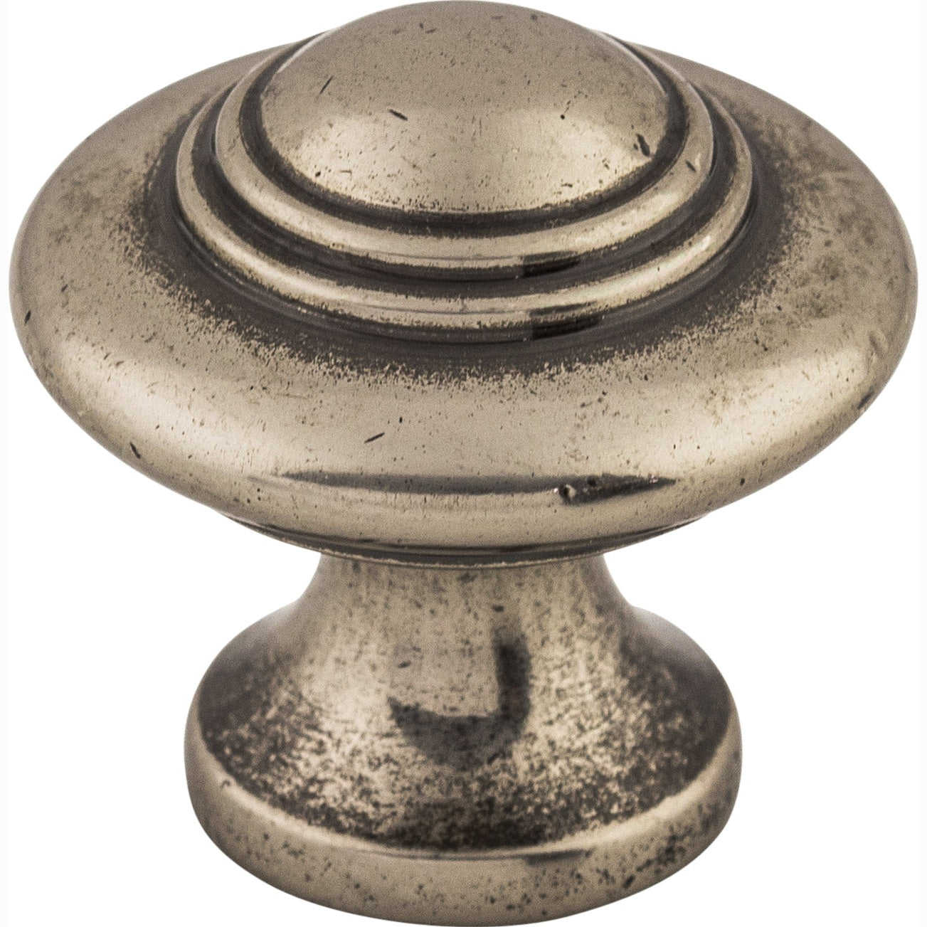 Top Knobs Ascot Series 1-1/4"L Knob, Pewter Antique