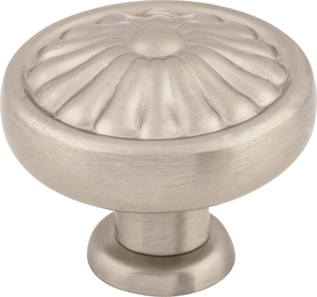 Top Knobs Flower Series 1-1/4"L Knob, Brushed Satin Nickel