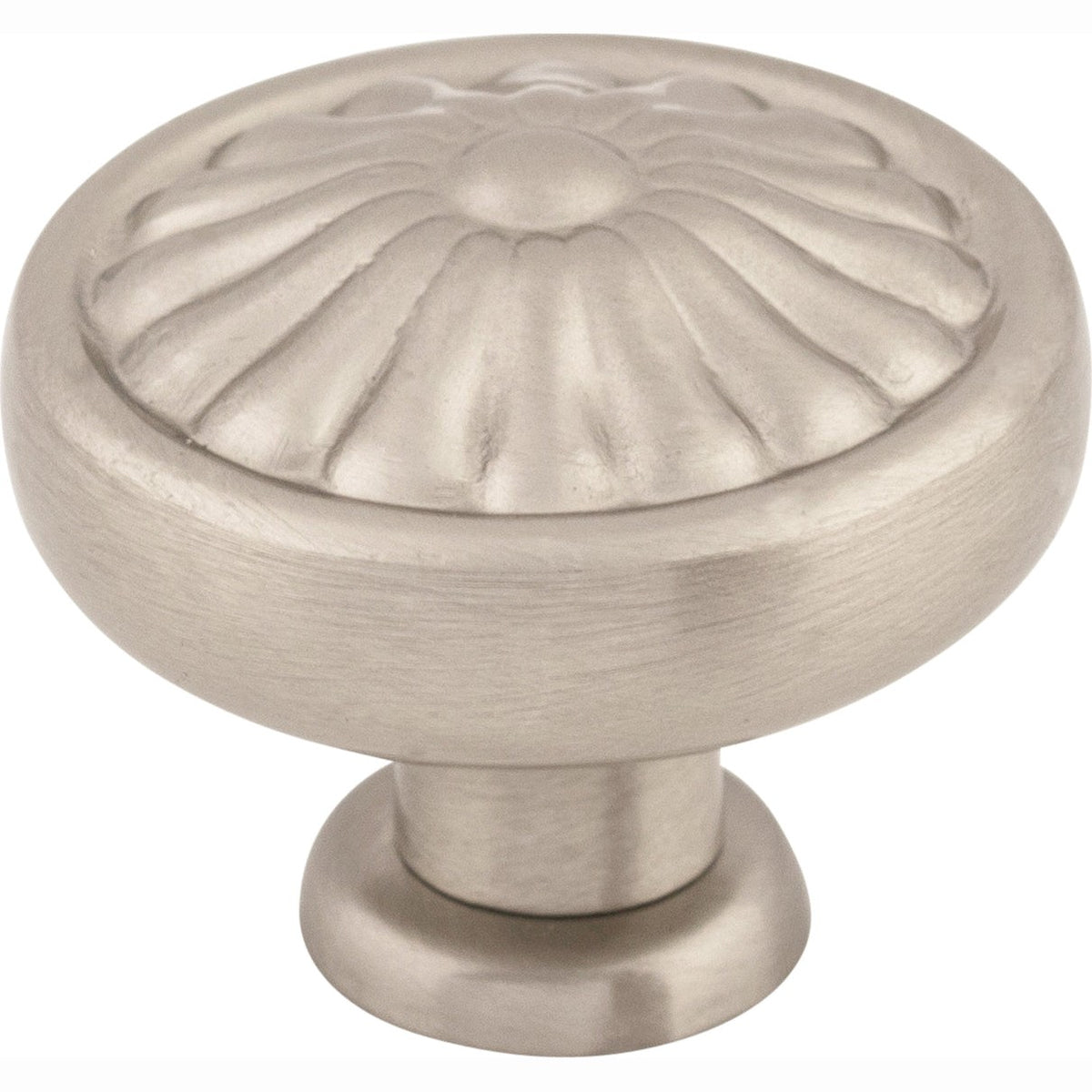 Top Knobs Flower Series 1-1/4"L Knob, Brushed Satin Nickel