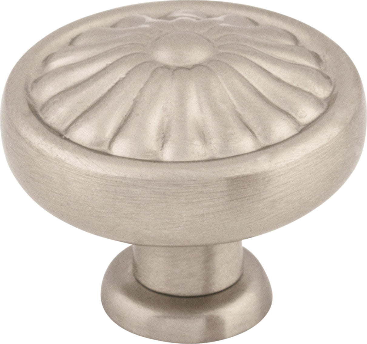Top Knobs Flower Series 1-1/4"L Knob, Brushed Satin Nickel
