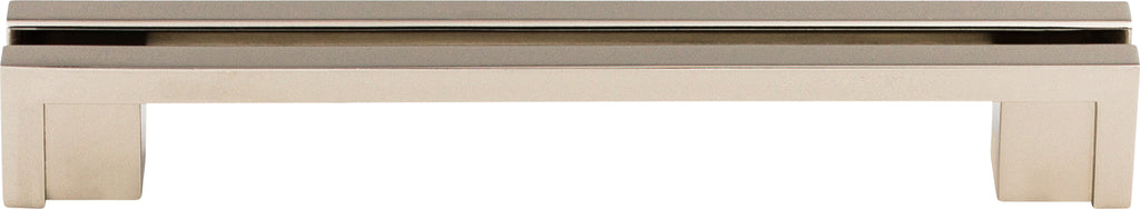 Top Knobs Flat Rail Series 5"(127mm) CC Pull, Polished Nickel