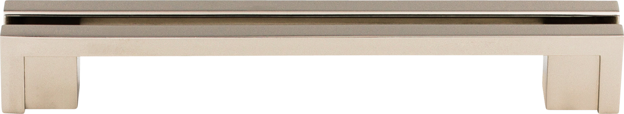 Top Knobs Flat Rail Series 5"(127mm) CC Pull, Polished Nickel