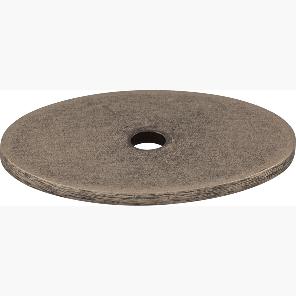 Top Knobs Oval Series 1-1/2"L Backplate, Pewter Antique