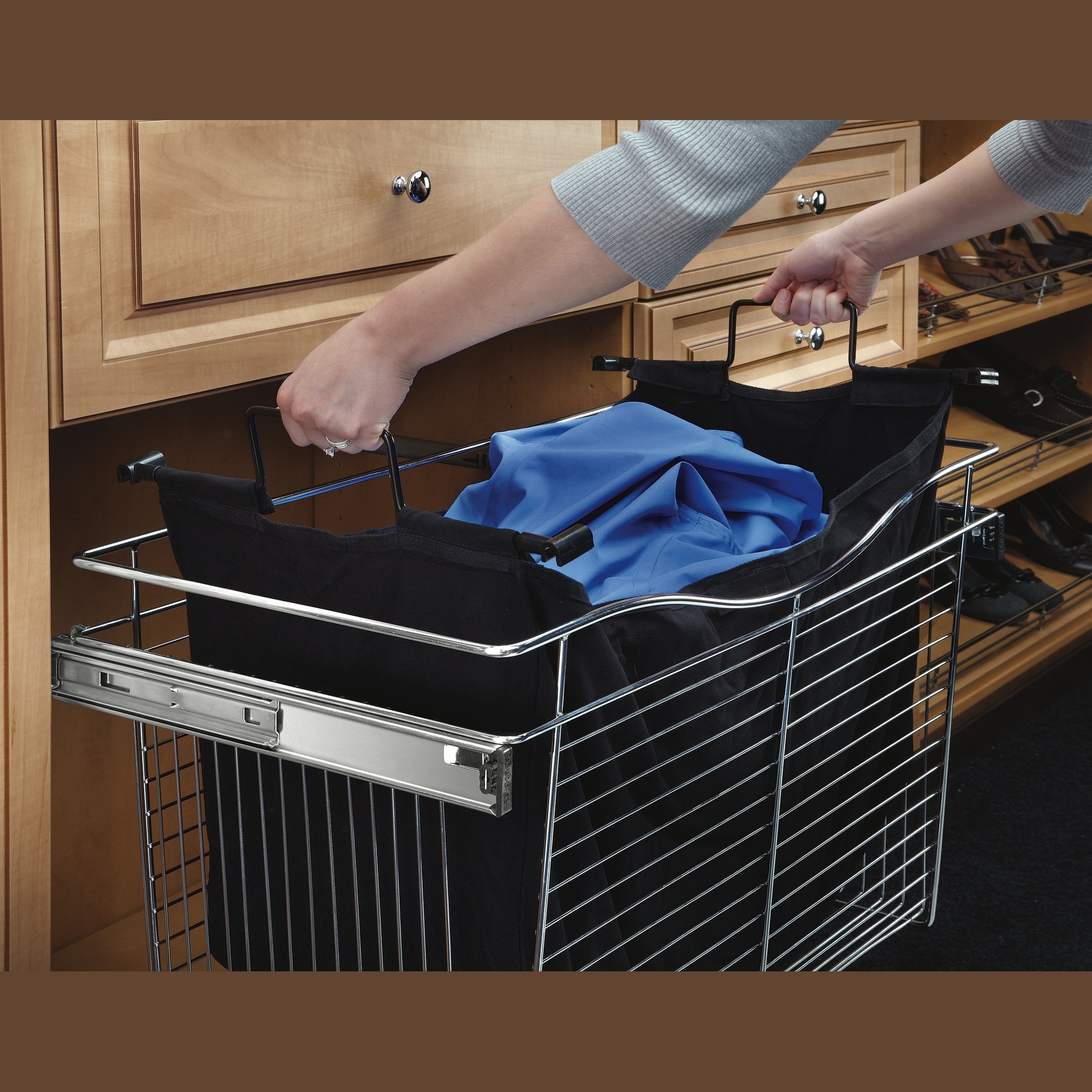 Black Cloth Hamper for CB-301618 Closet Basket