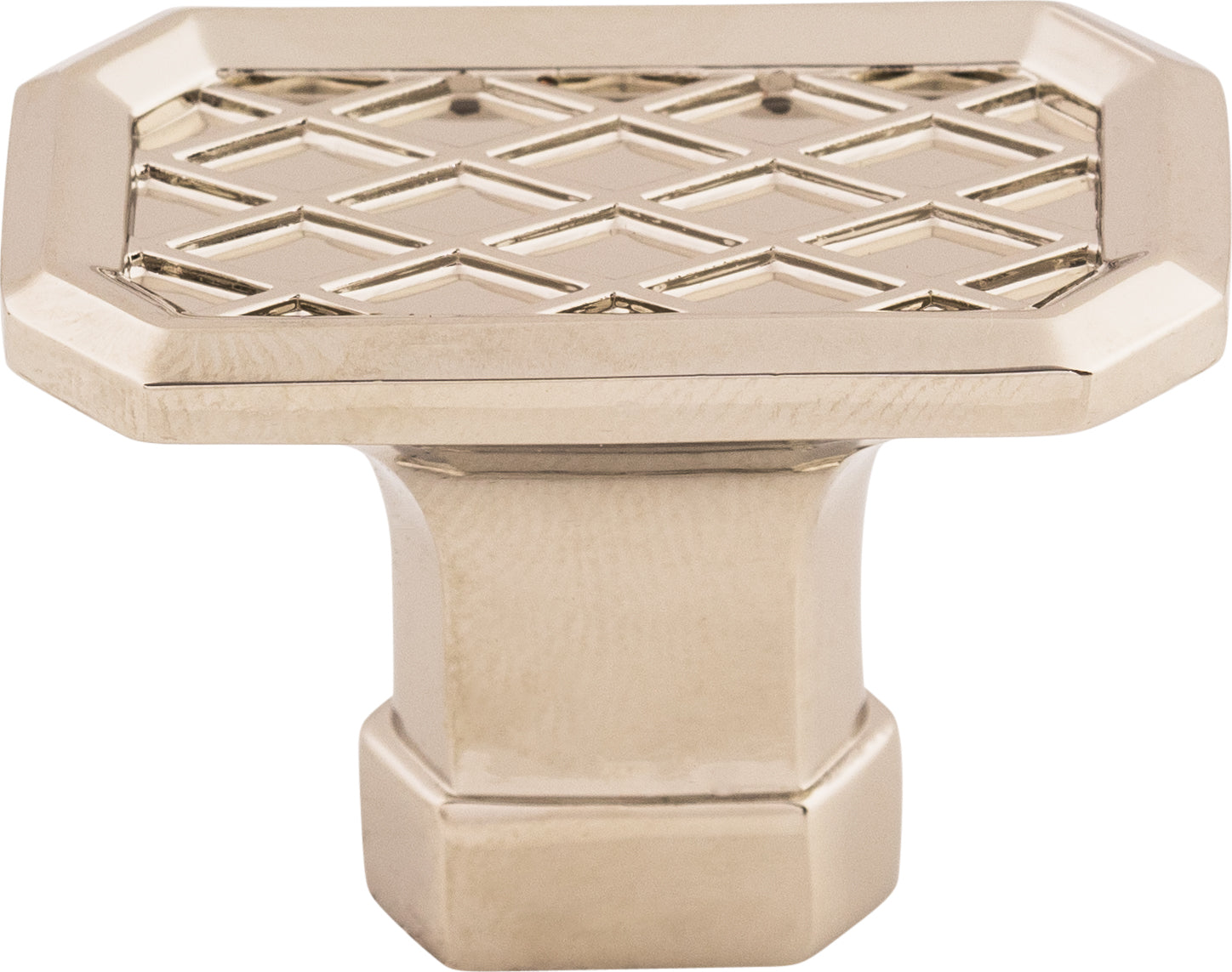 Top Knobs Tower Bridge Series 1-1/2"L Knob, Polished Nickel