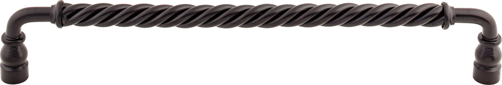 Top Knobs Twisted Series 12"(304mm) CC Bar Pull, Patina Black