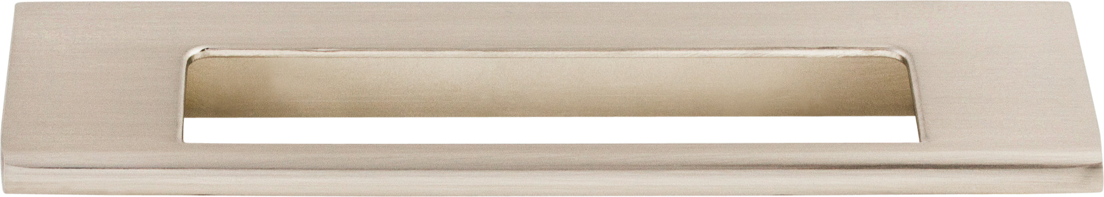 Top Knobs Europa Series 5"(127mm) CC Cut Out Tab Pull, Brushed Satin Nickel