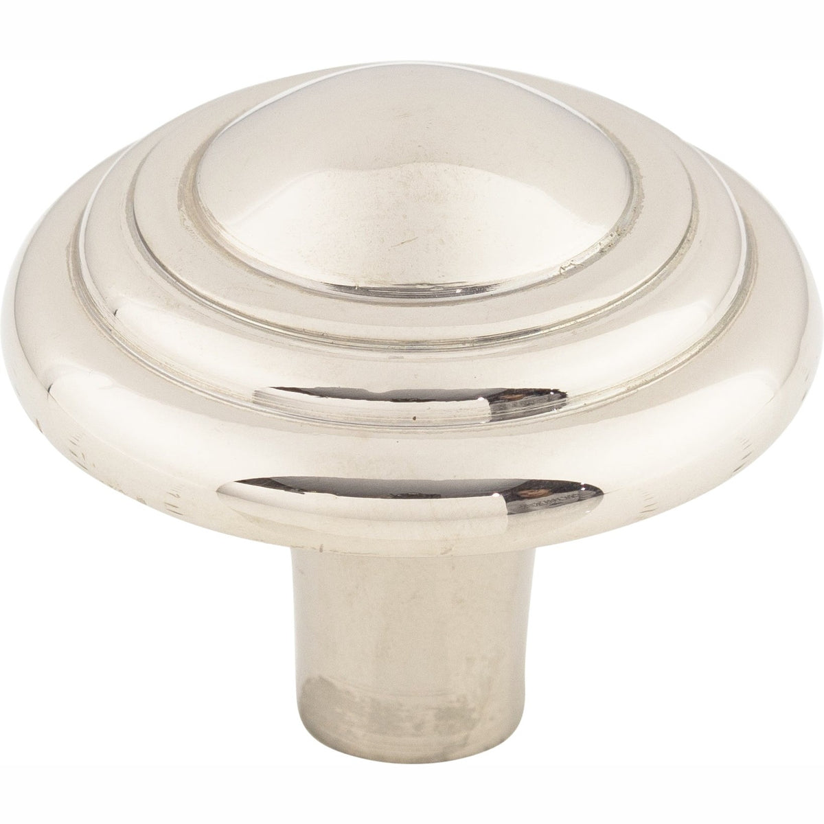 Top Knobs Aspen II Button Series 1-3/4"L Knob, Polished Nickel