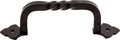 Top Knobs Norman Crest Series 4"(101mm) CC Pull, Patina Black