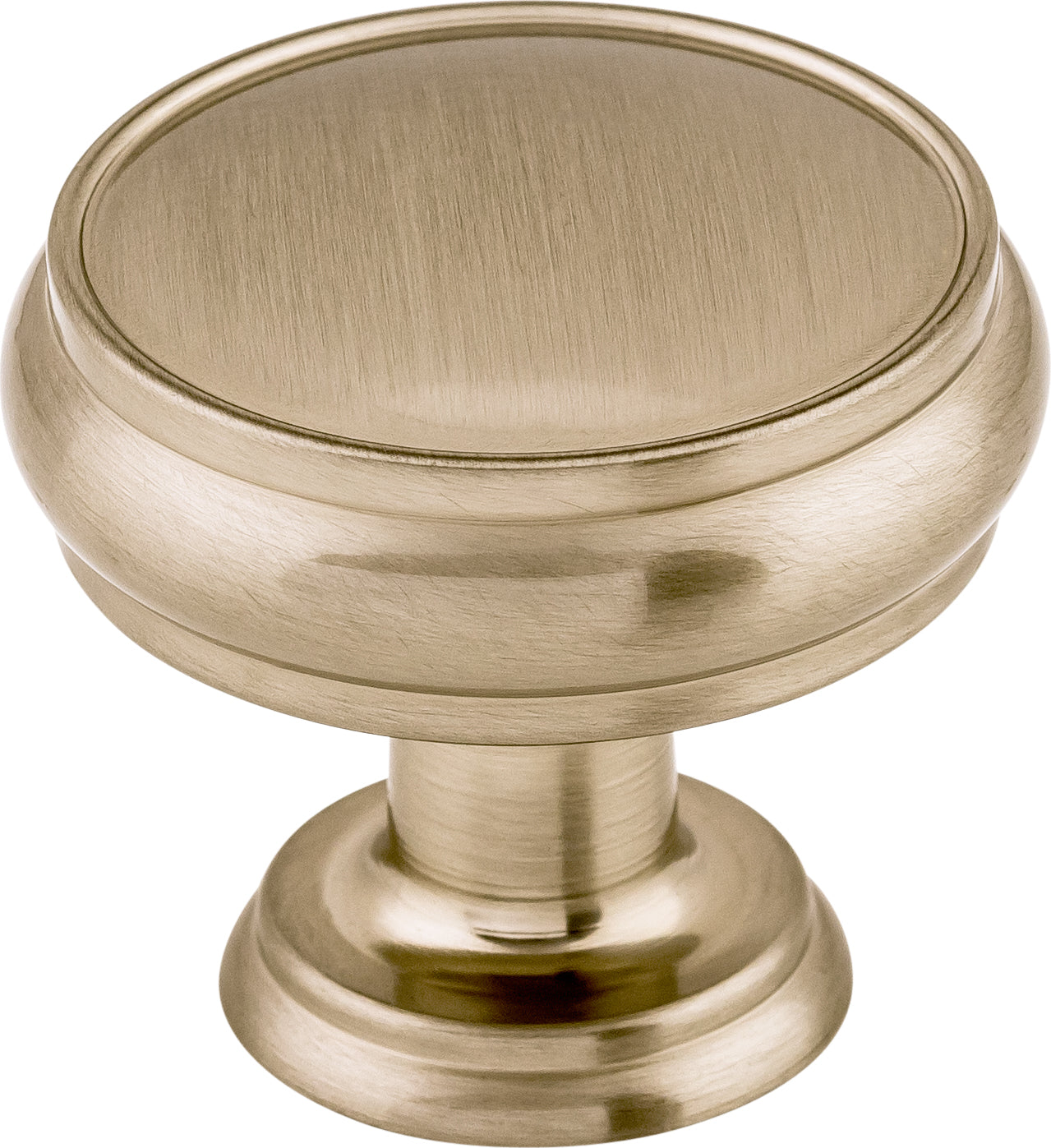 Top Knobs Eden Series 1-3/8"L Knob, Brushed Satin Nickel
