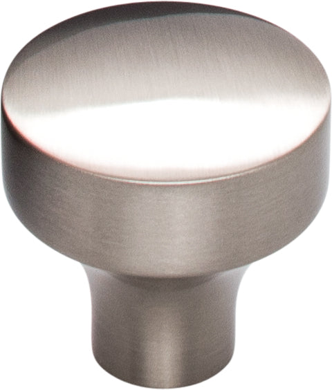 Top Knobs Kinney Series 1-1/8"L Knob, Brushed Satin Nickel