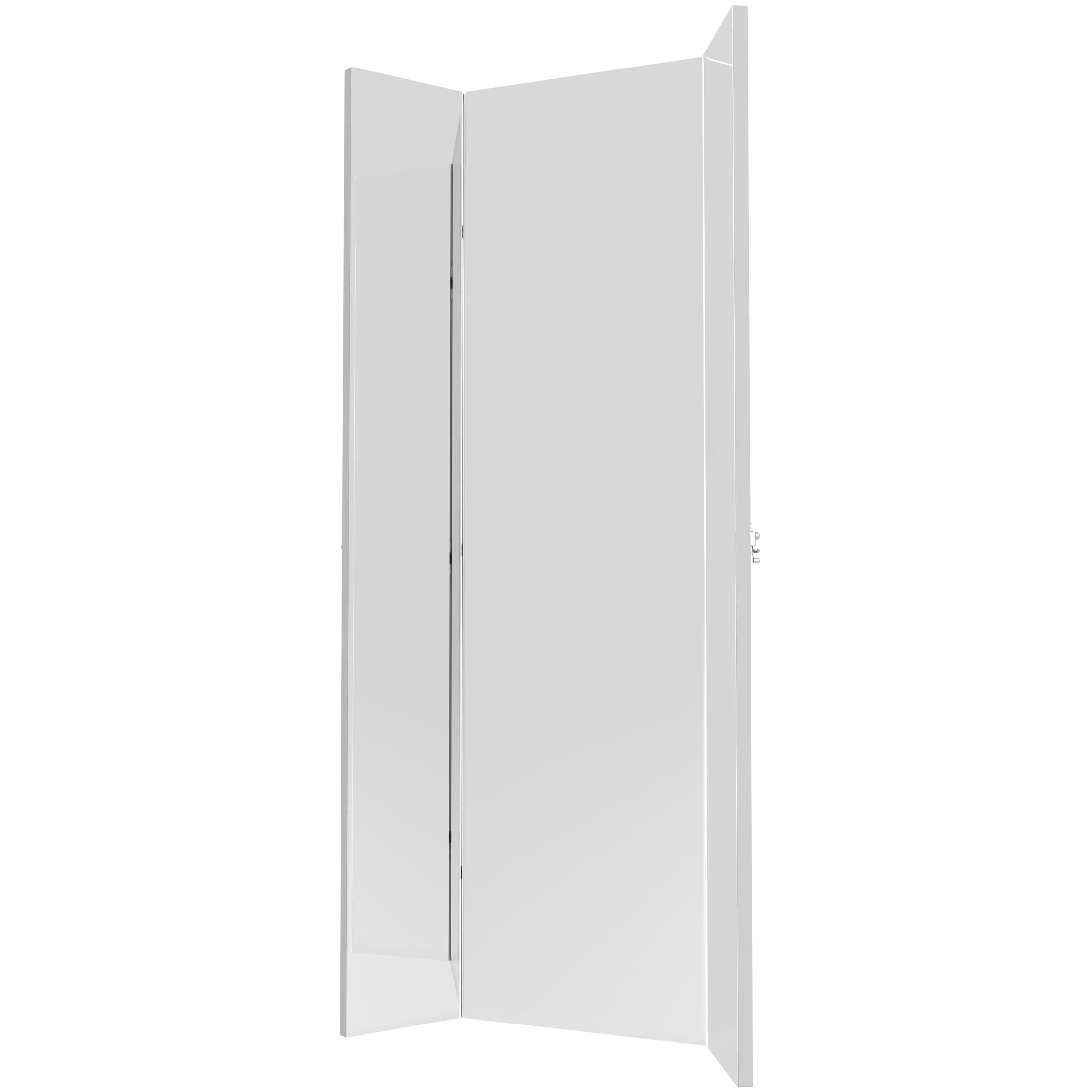 Silver Mist 3-Way Pullout Mirror w/ Soft-Close for 14" Deep Closet