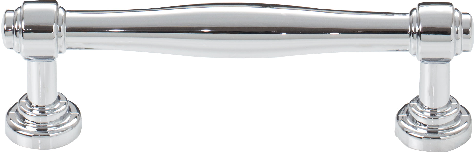 Top Knobs Ulster Series 3-3/4"(95mm) CC Pull, Polished Chrome