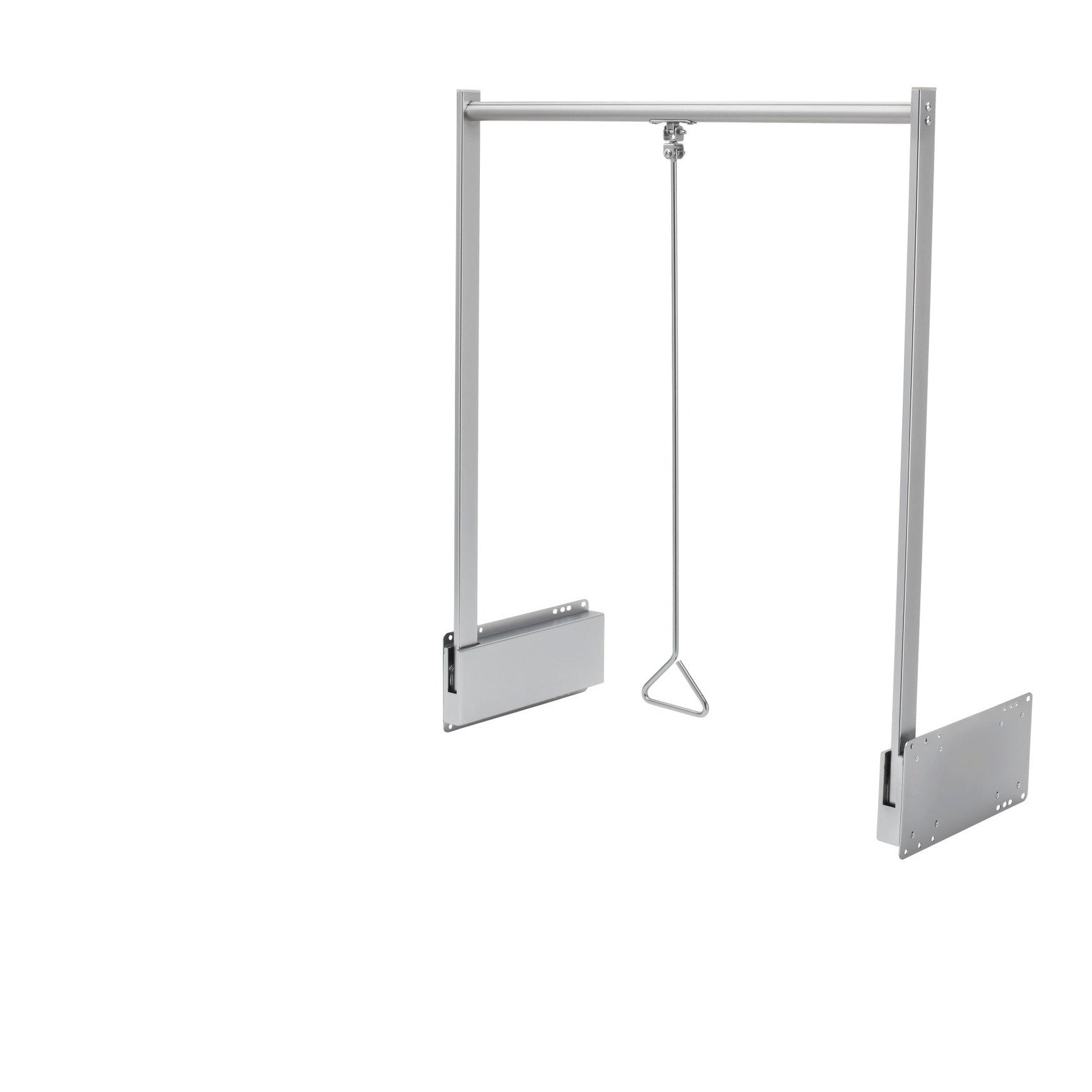 Adjustable and Trim-to-Fit Pull Down Closet Rod for Custom Closet Systems