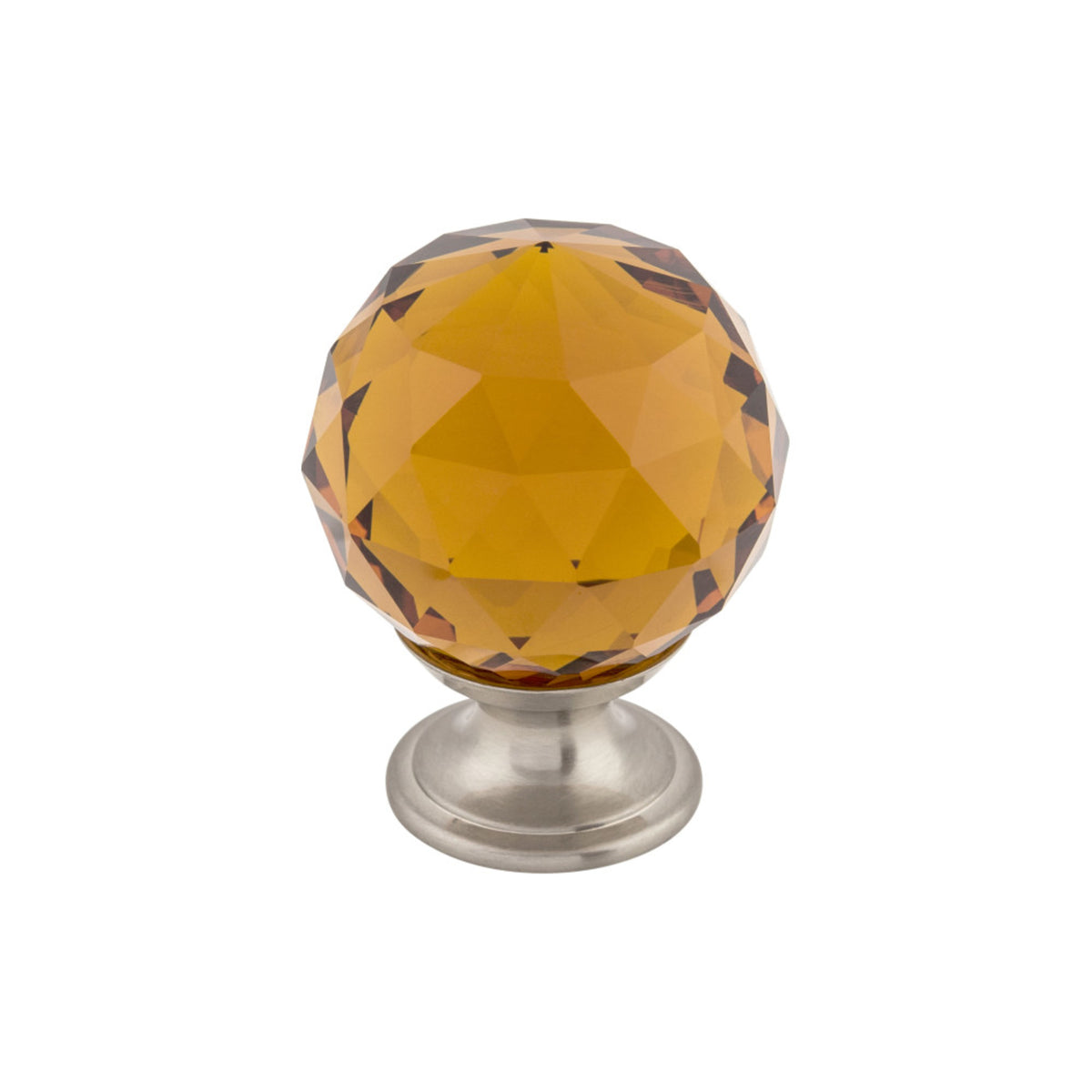 Wine Crystal 1 3/8" Diameter Round Knob