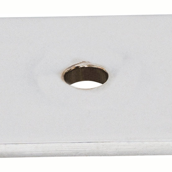 Top Knobs Square Series 1"L Backplate, Polished Chrome