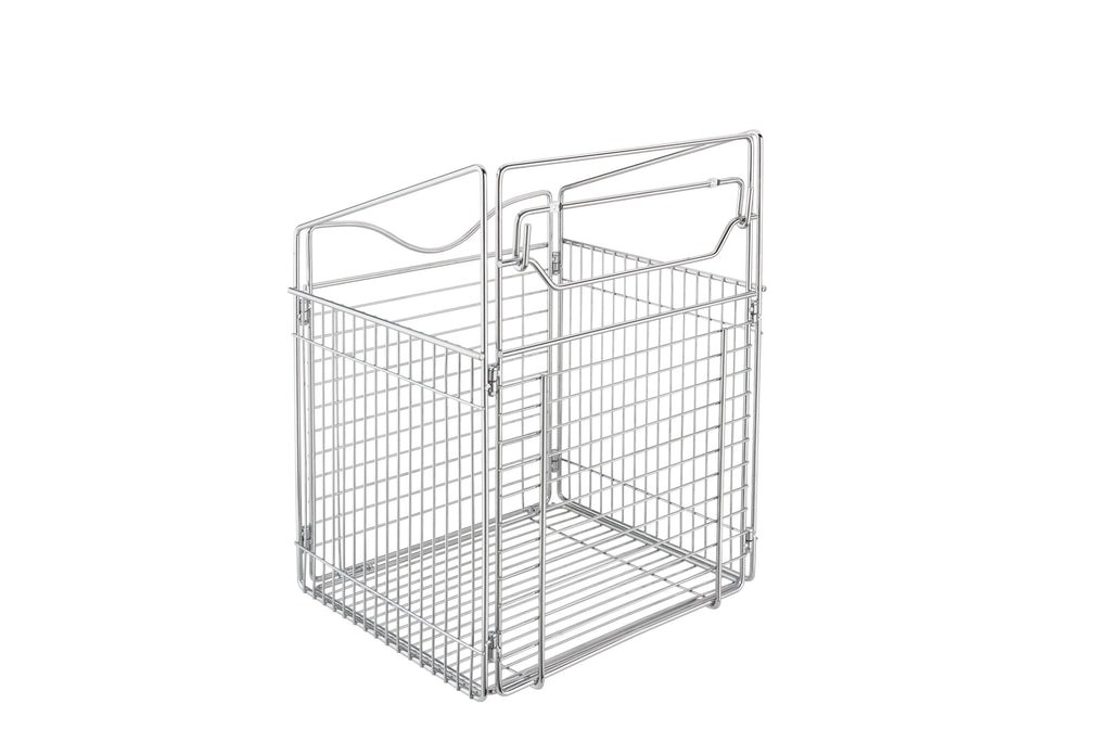 Small Chrome Closet Tilt Out Hamper Basket