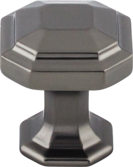 Top Knobs Emerald Series 1-1/8"L Knob, Ash Gray