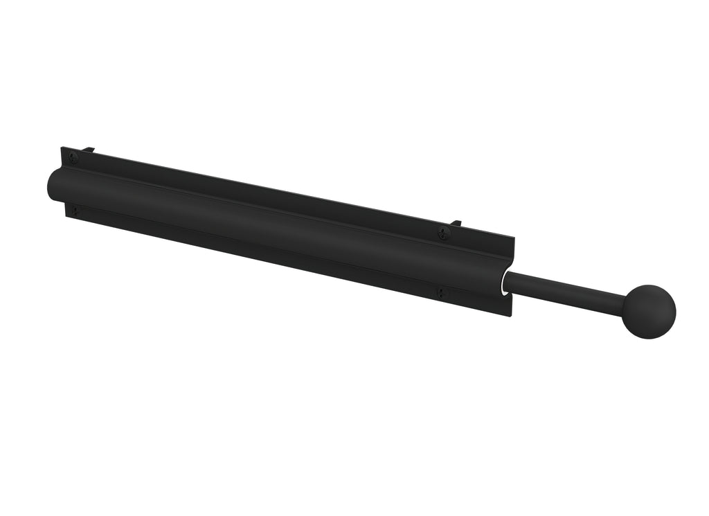 12" Matte Black Pullout Standard Valet Rod